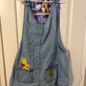 DISNEY’S WINNIE THE POOH | Embroidered | Denim Dress | Overalls | Worn once
